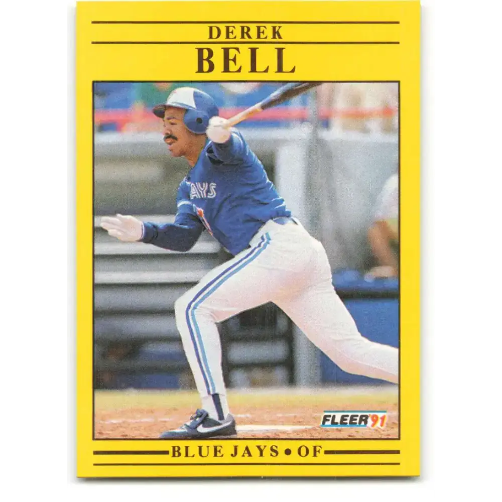 1991 Fleer #168 Derek Bell NM-MT Toronto Blue Jays Baseball Card - Baseball Card Single