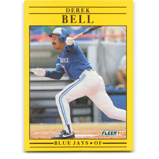 1991 Fleer #168 Derek Bell NM-MT Toronto Blue Jays Baseball Card