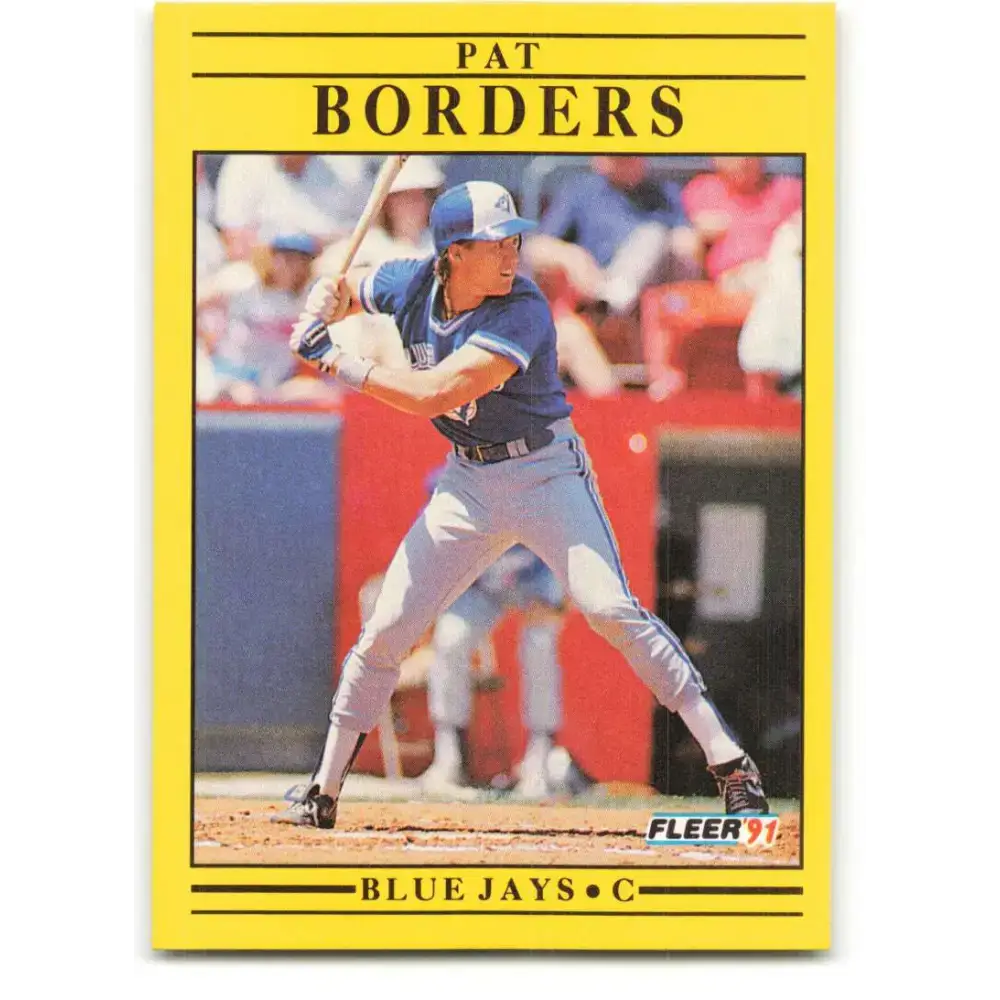 1991 Fleer #171 Pat Borders NM-MT Toronto Blue Jays Baseball Card - Baseball Card Single