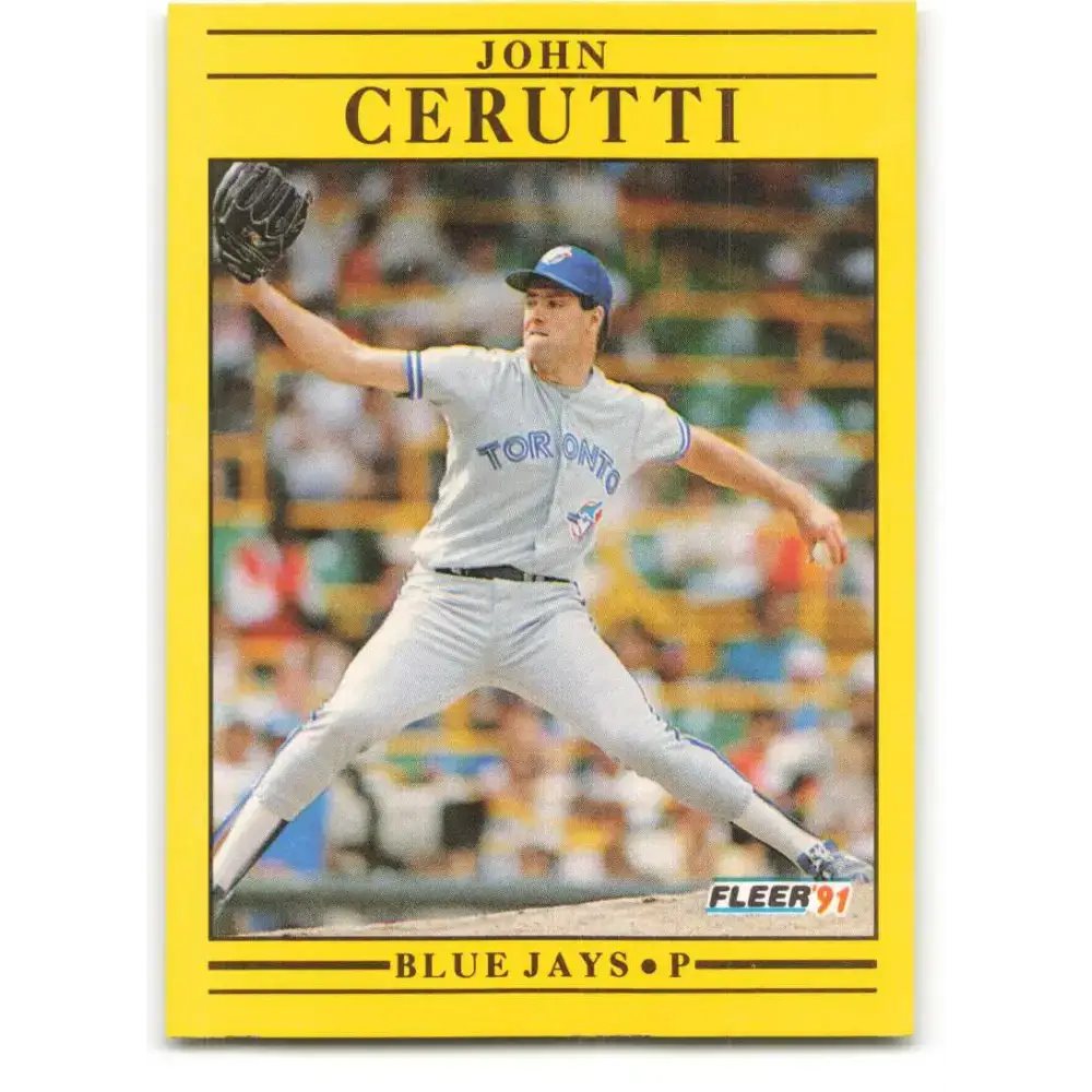 1991 Fleer #172 John Cerutti NM-MT Toronto Blue Jays Baseball Card - Baseball Card Single