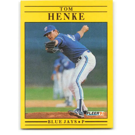 1991 Fleer #176 Tom Henke NM-MT Toronto Blue Jays Baseball Card