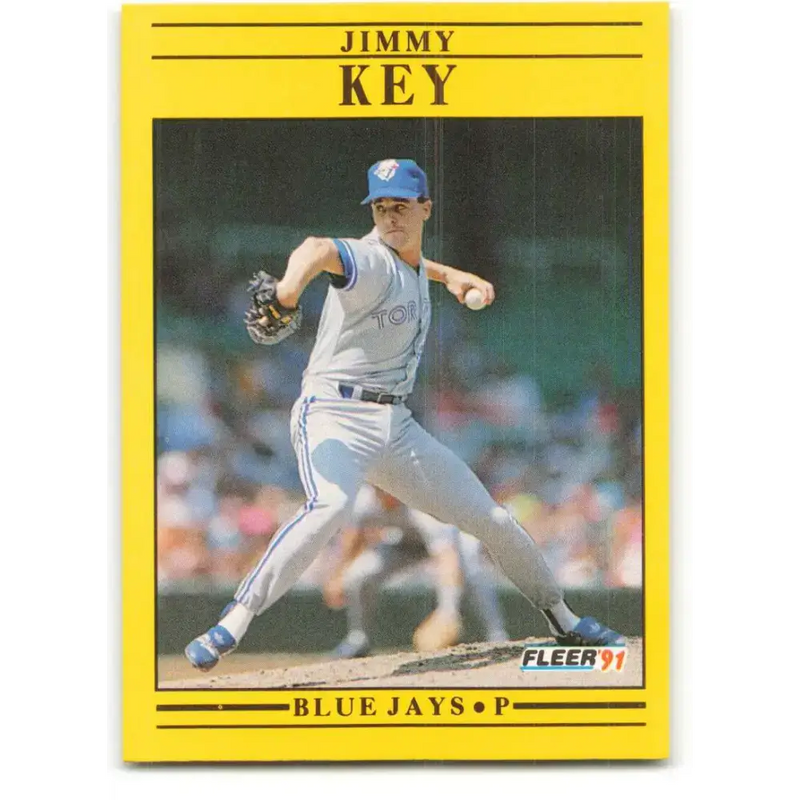 1991 Fleer #178 Jimmy Key NM-MT Toronto Blue Jays Baseball Card - Baseball Card Single