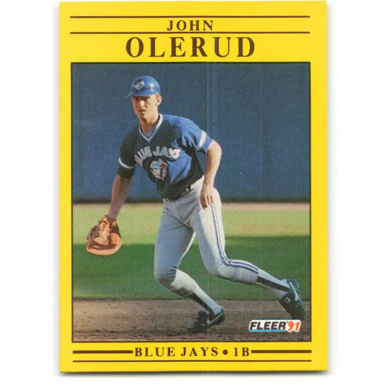 1991 Fleer #183 John Olerud NM-MT Toronto Blue Jays Baseball Card - Baseball Card Single