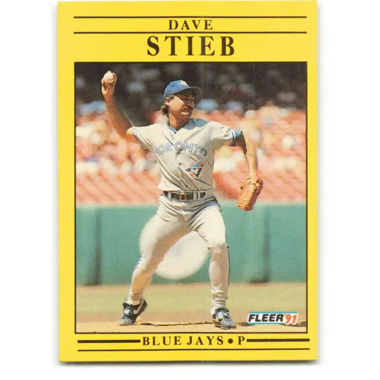 1991 Fleer #185 Dave Stieb NM-MT Toronto Blue Jays Baseball Card
