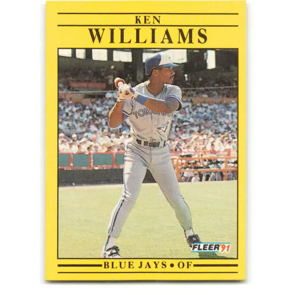 1991 Fleer #190 Kenny Williams NM-MT Toronto Blue Jays Baseball Card - Baseball Card Single