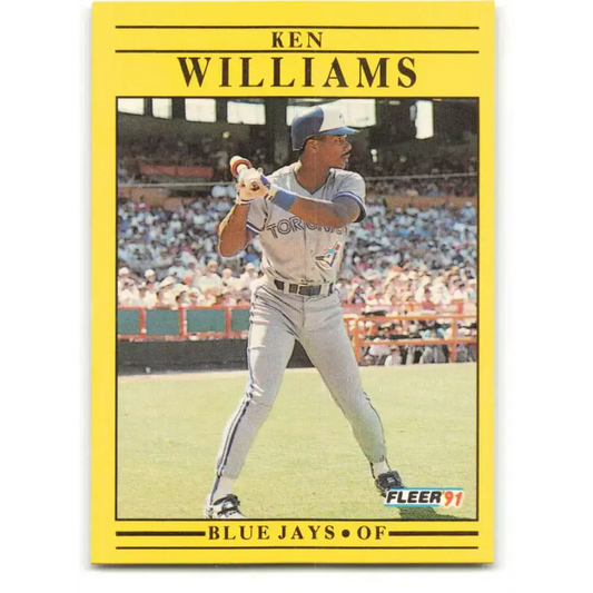 1991 Fleer #190 Kenny Williams NM-MT Toronto Blue Jays Baseball Card