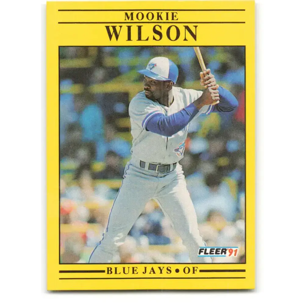 1991 Fleer #192 Mookie Wilson NM-MT Toronto Blue Jays Baseball Card - Baseball Card Single