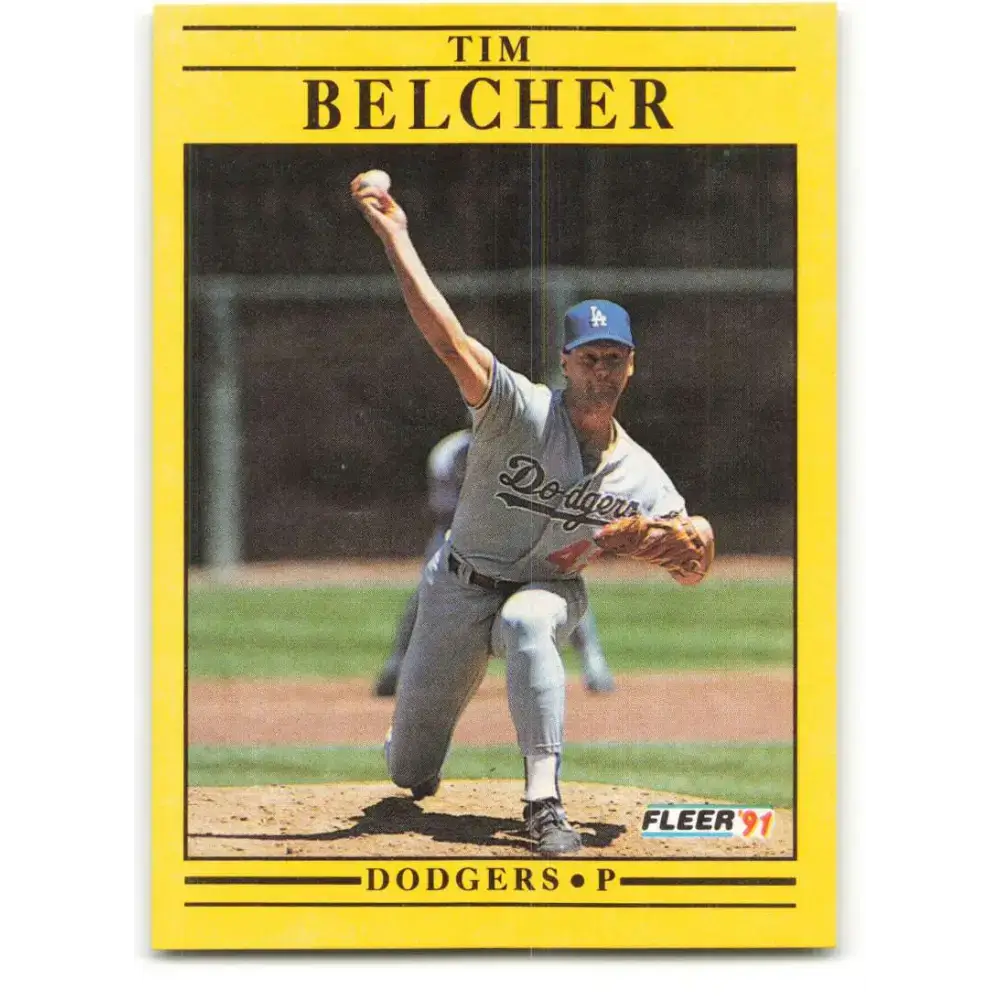 1991 Fleer #194 Tim Belcher NM-MT Los Angeles Dodgers Baseball Card