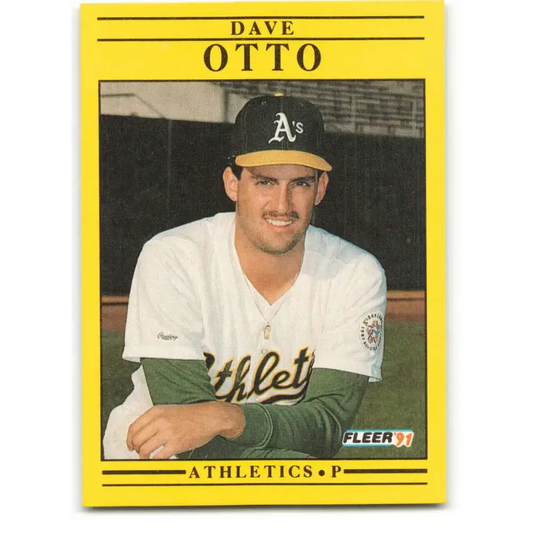 1991 Fleer #20 Dave Otto NM-MT Oakland Athletics Baseball Card