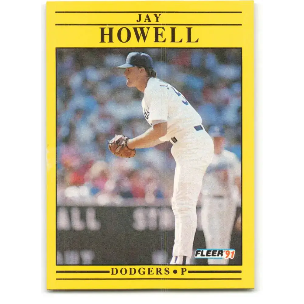 1991 Fleer #209 Jay Howell NM-MT Los Angeles Dodgers Baseball Card - Baseball Card Single
