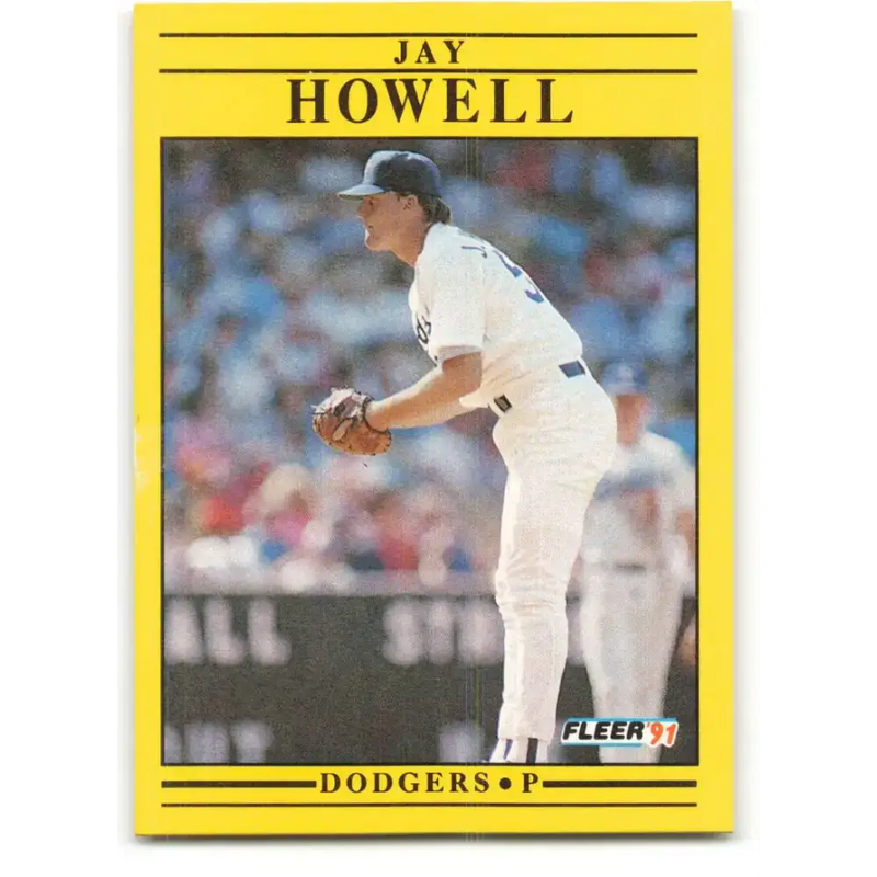 1991 Fleer #209 Jay Howell NM-MT Los Angeles Dodgers Baseball Card - Baseball Card Single