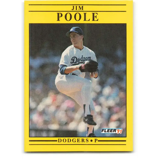 1991 Fleer #217 Jim Poole NM-MT Los Angeles Dodgers Baseball Card