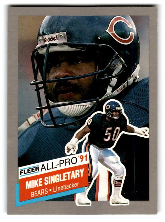 1991 Fleer #22 Mike Singletary All-Pro ’91 - Football Card Single