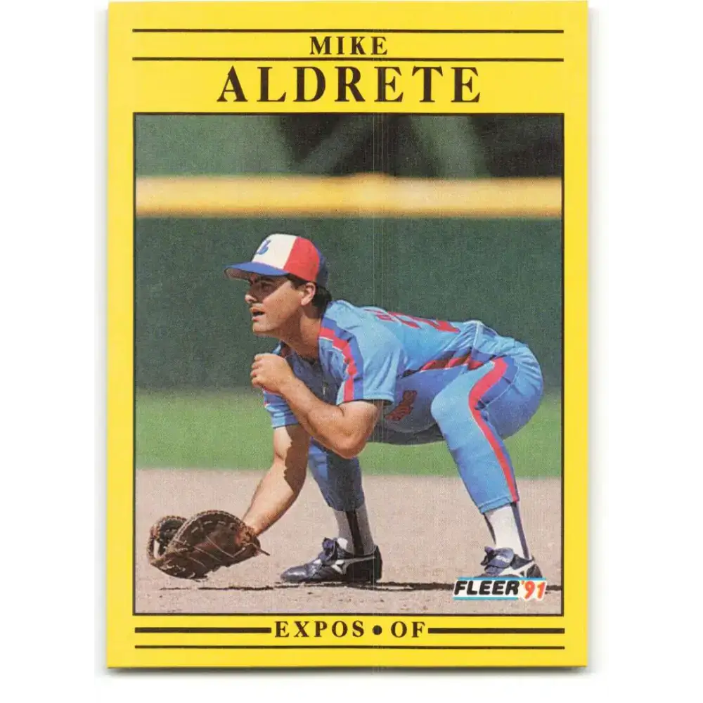 1991 Fleer #224 Mike Aldrete NM-MT Montreal Expos Baseball Card