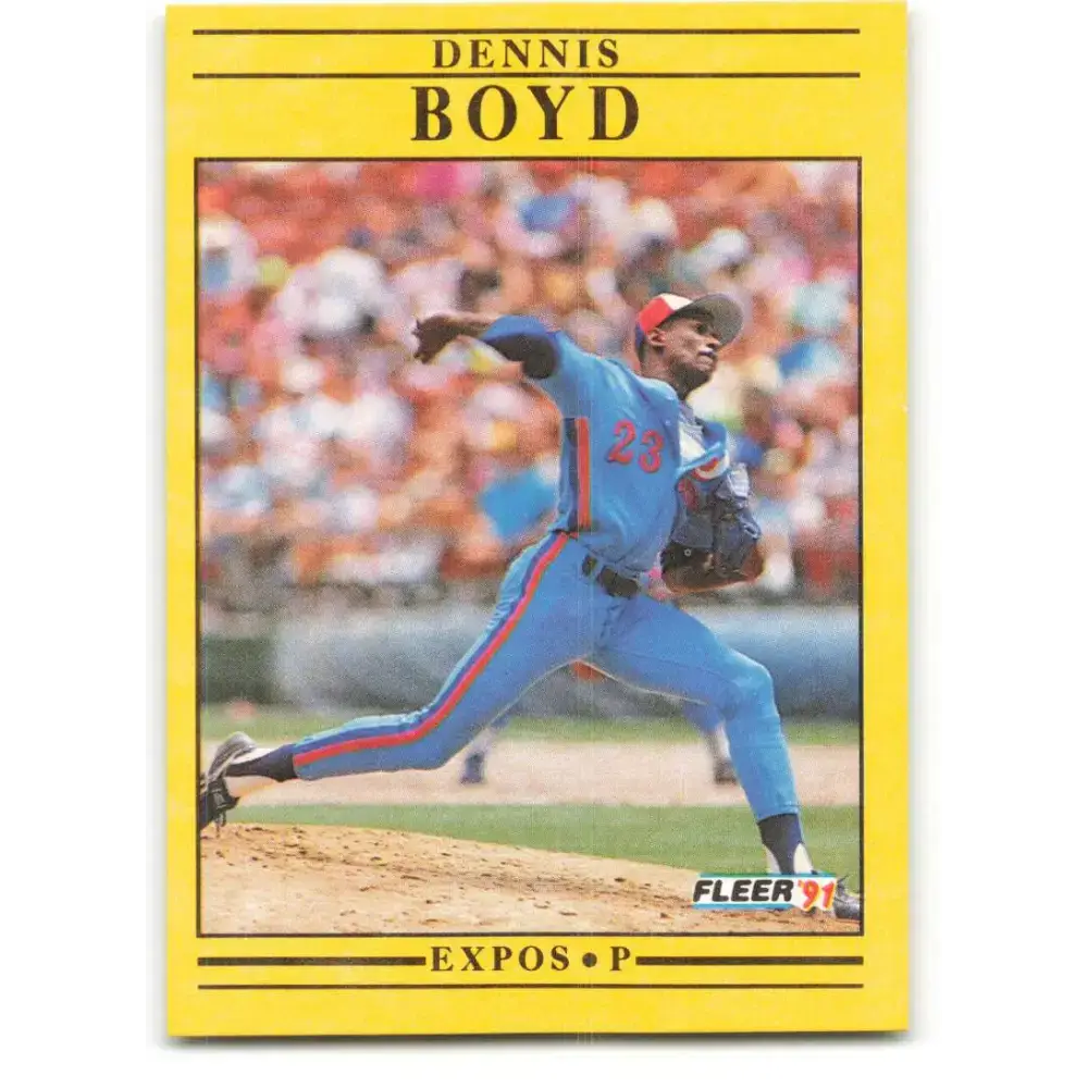 1991 Fleer #226 Oil Can Boyd NM-MT Montreal Expos Baseball Card - Baseball Card Single