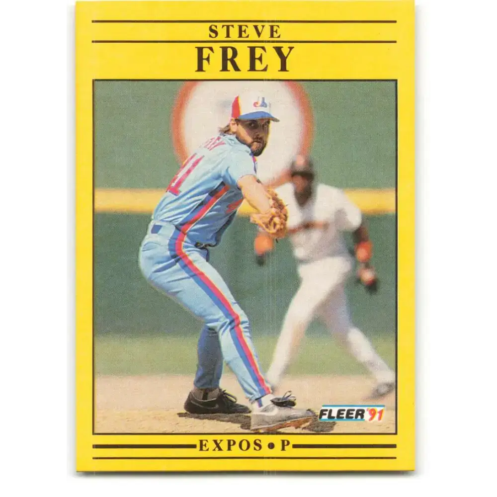 1991 Fleer #231 Steve Frey NM-MT Montreal Expos Baseball Card - Baseball Card Single