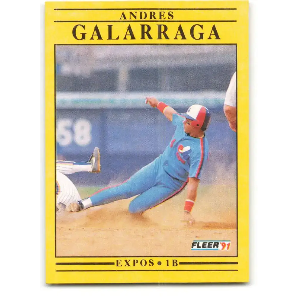 1991 Fleer #232 Andres Galarraga NM-MT Montreal Expos Baseball Card - Baseball Card Single