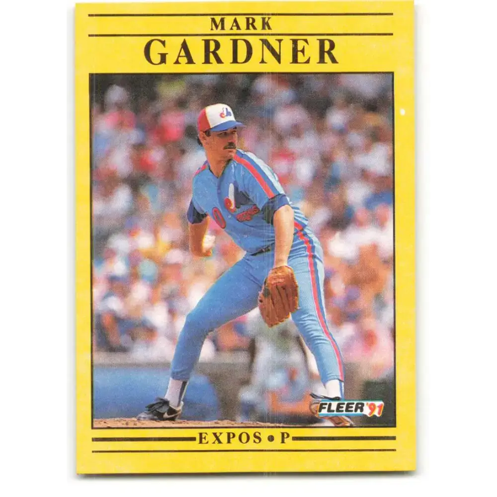 1991 Fleer #233 Mark Gardner NM-MT Montreal Expos Baseball Card - Baseball Card Single