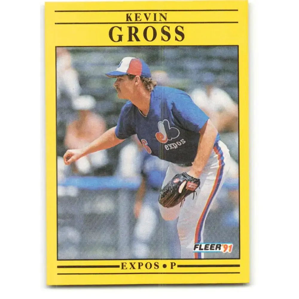 1991 Fleer #235 Kevin Gross NM-MT Montreal Expos Baseball Card - Baseball Card Single