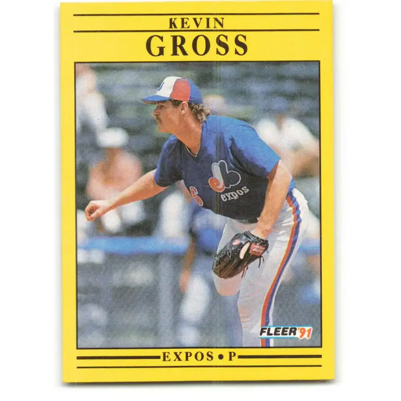 1991 Fleer #235 Kevin Gross NM-MT Montreal Expos Baseball Card - Baseball Card Single
