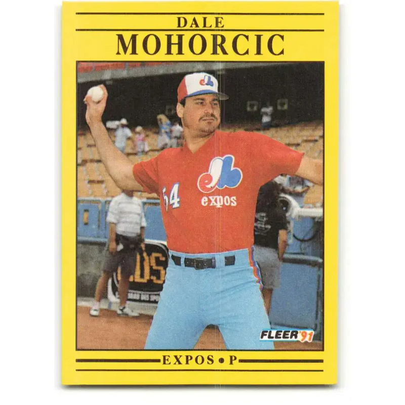 1991 Fleer #239 Dale Mohorcic NM-MT Montreal Expos Baseball Card - Baseball Card Single
