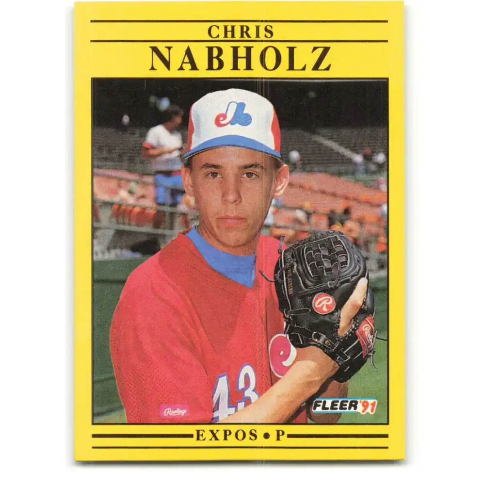 1991 Fleer #240 Chris Nabholz NM-MT Montreal Expos Baseball Card - Baseball Card Single