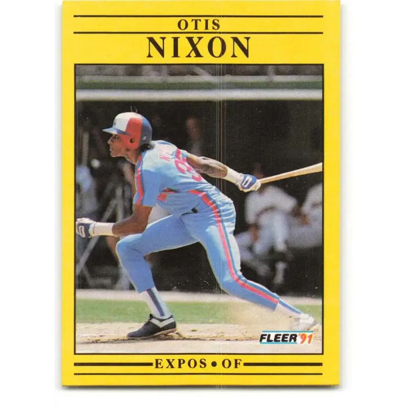 1991 Fleer #241 Otis Nixon NM-MT Montreal Expos Baseball Card - Baseball Card Single