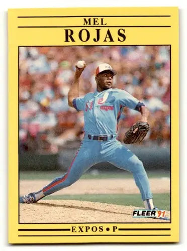 1991 Fleer #245 Mel Rojas Montreal Expos Baseball Cards EX/NM ID:59503 - Baseball Card Single