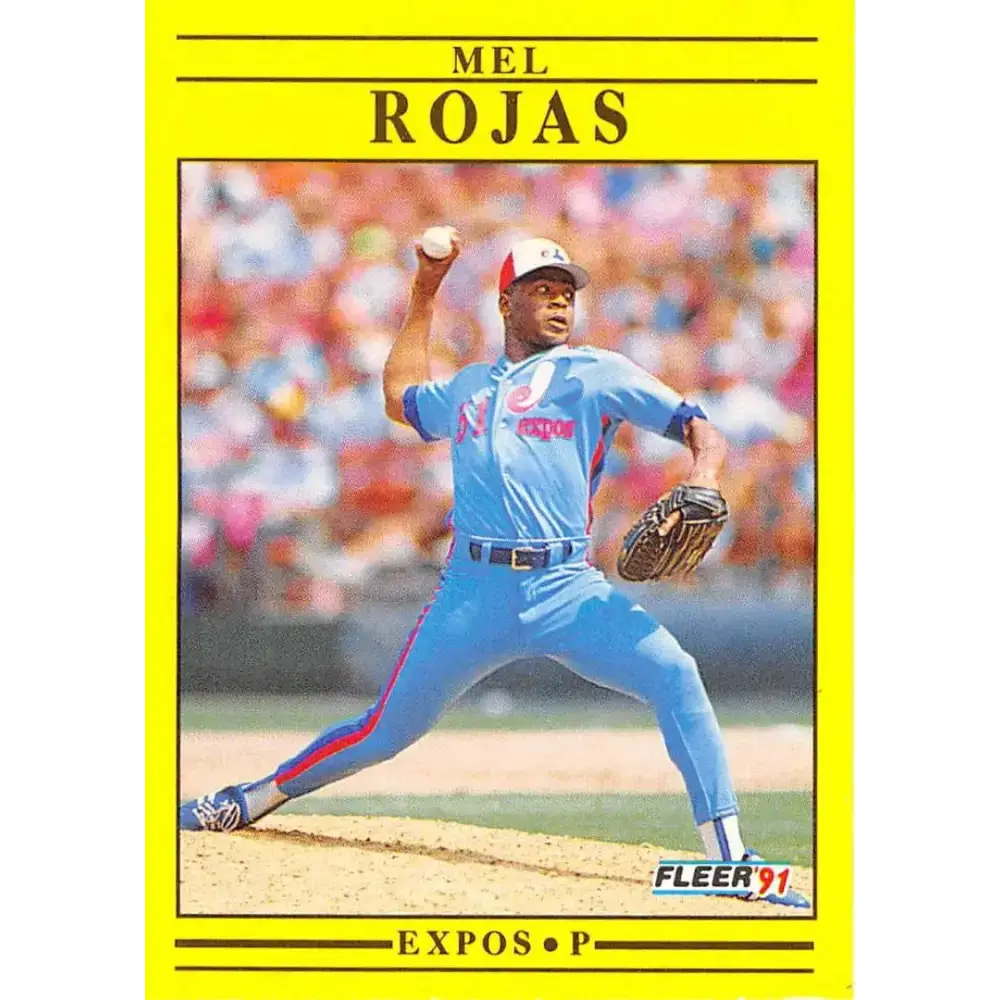 1991 Fleer #245 Mel Rojas NM-MT Montreal Expos Baseball Card - Baseball Card Single