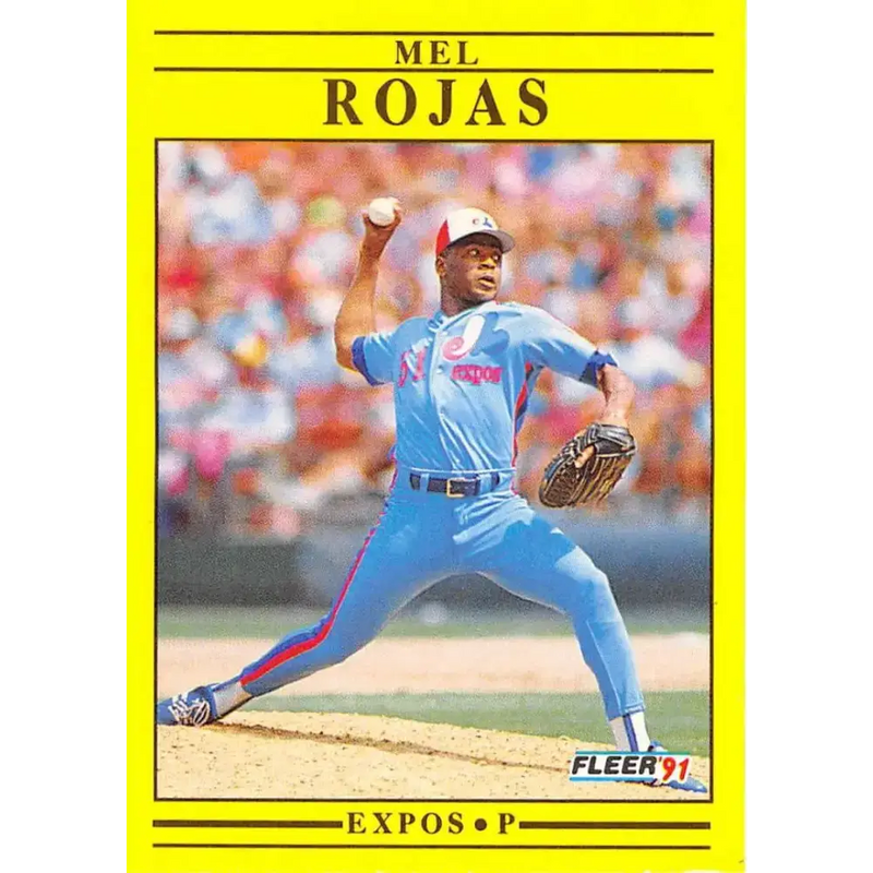 1991 Fleer #245 Mel Rojas NM-MT Montreal Expos Baseball Card - Baseball Card Single