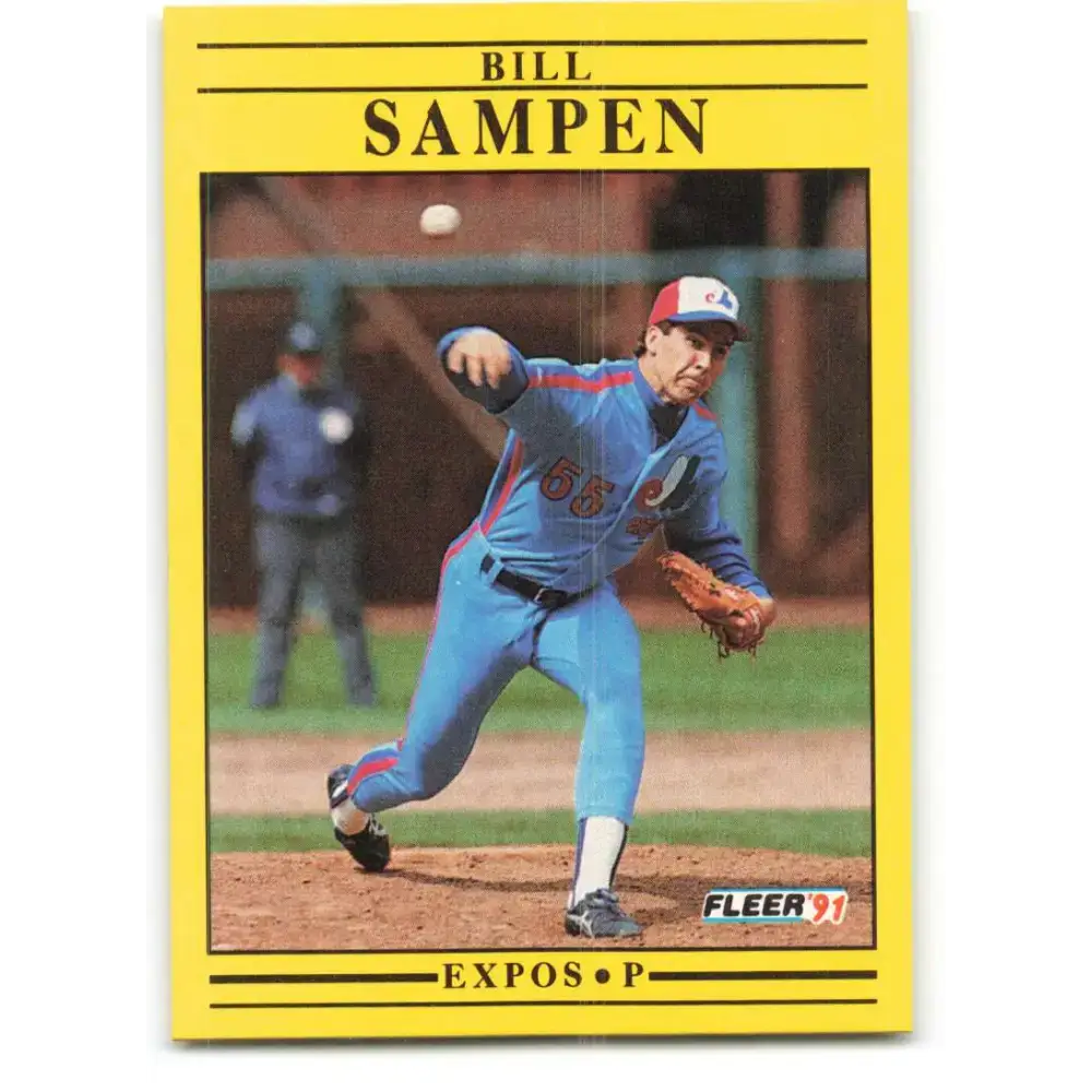 1991 Fleer #247 Bill Sampen NM-MT Montreal Expos Baseball Card - Baseball Card Single