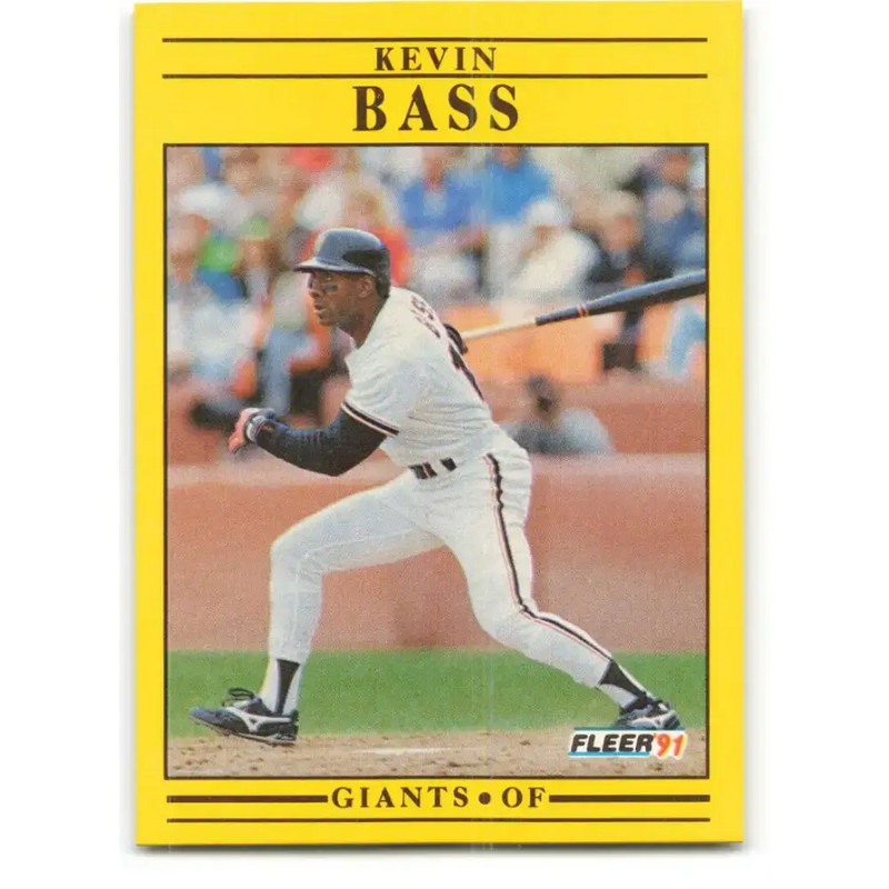 1991 Fleer #253 Kevin Bass NM-MT San Francisco Giants Baseball Card - Baseball Card Single