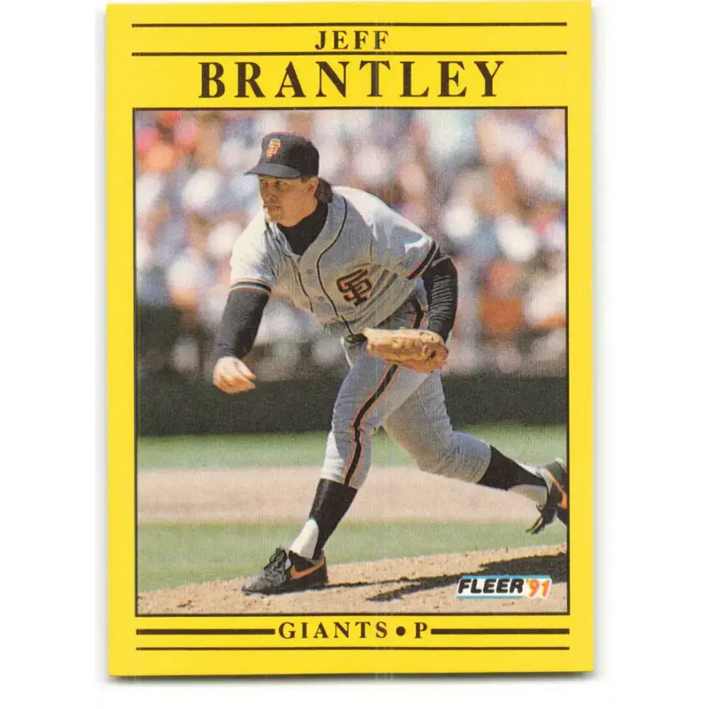 1991 Fleer #255 Jeff Brantley NM-MT San Francisco Giants Baseball Card - Baseball Card Single