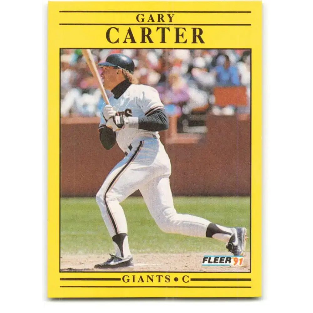 1991 Fleer #258 Gary Carter NM-MT San Francisco Giants Baseball Card - Baseball Card Single