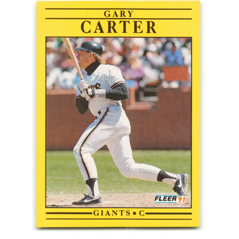 1991 Fleer #258 Gary Carter NM-MT San Francisco Giants Baseball Card - Baseball Card Single