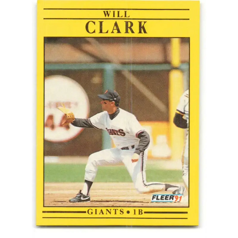 1991 Fleer #259 Will Clark NM-MT San Francisco Giants Baseball Card - Baseball Card Single