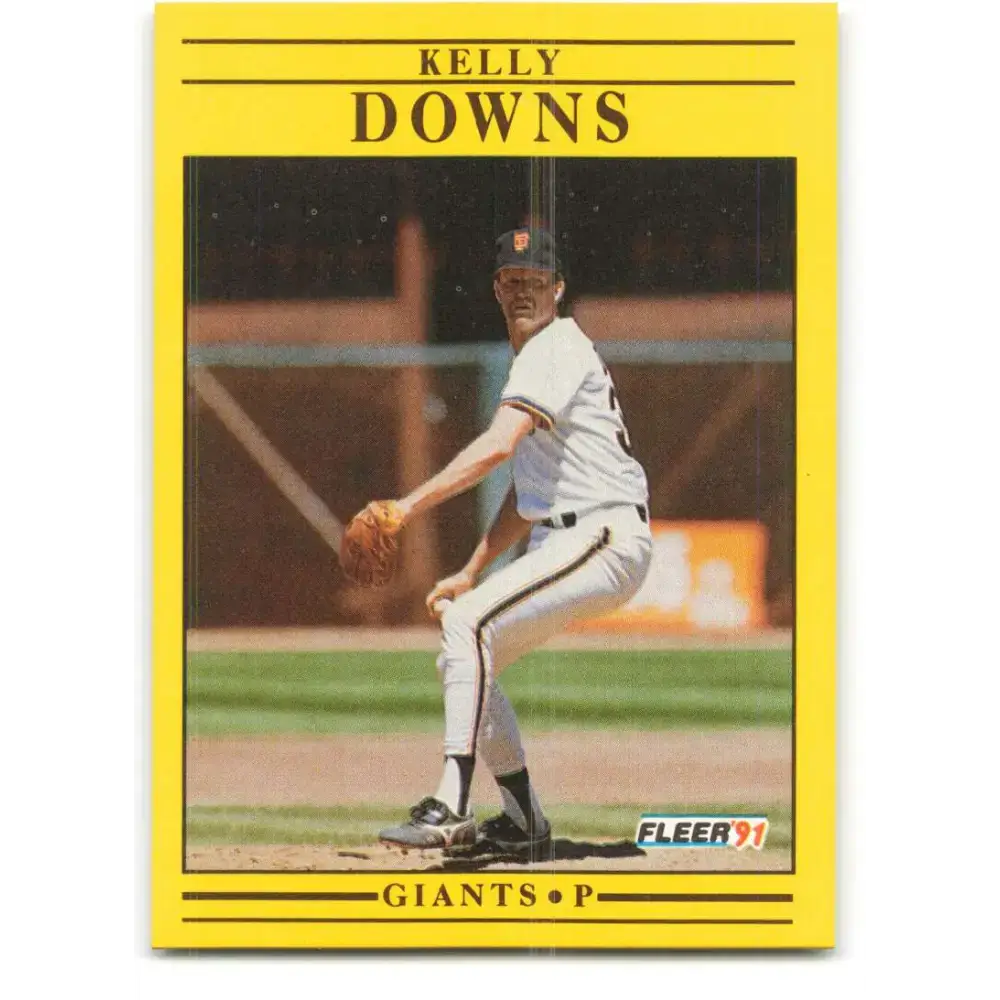 1991 Fleer #261 Kelly Downs NM-MT San Francisco Giants Baseball Card - Baseball Card Single