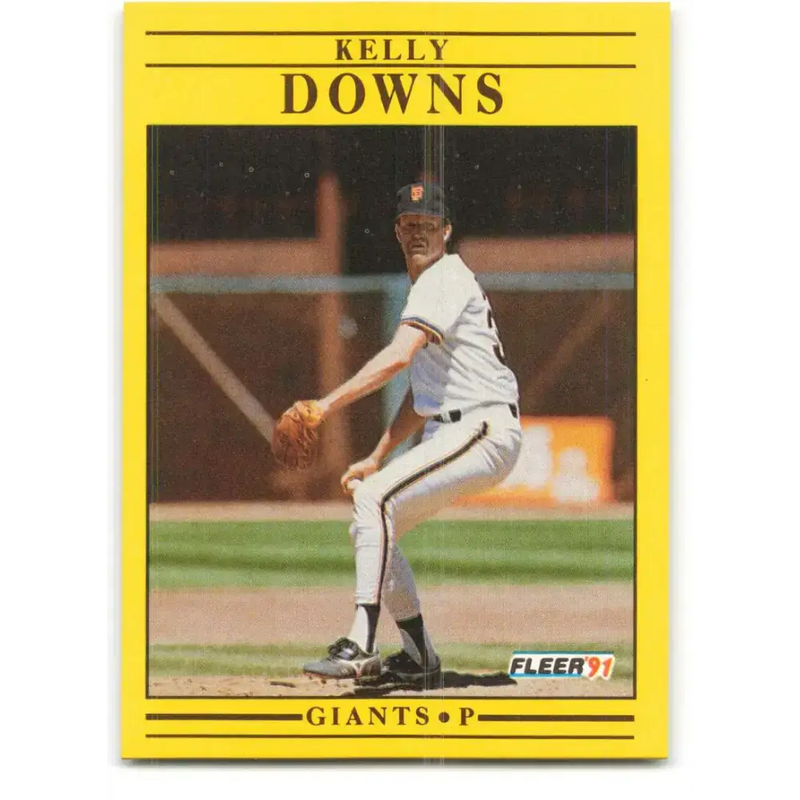 1991 Fleer #261 Kelly Downs NM-MT San Francisco Giants Baseball Card - Baseball Card Single
