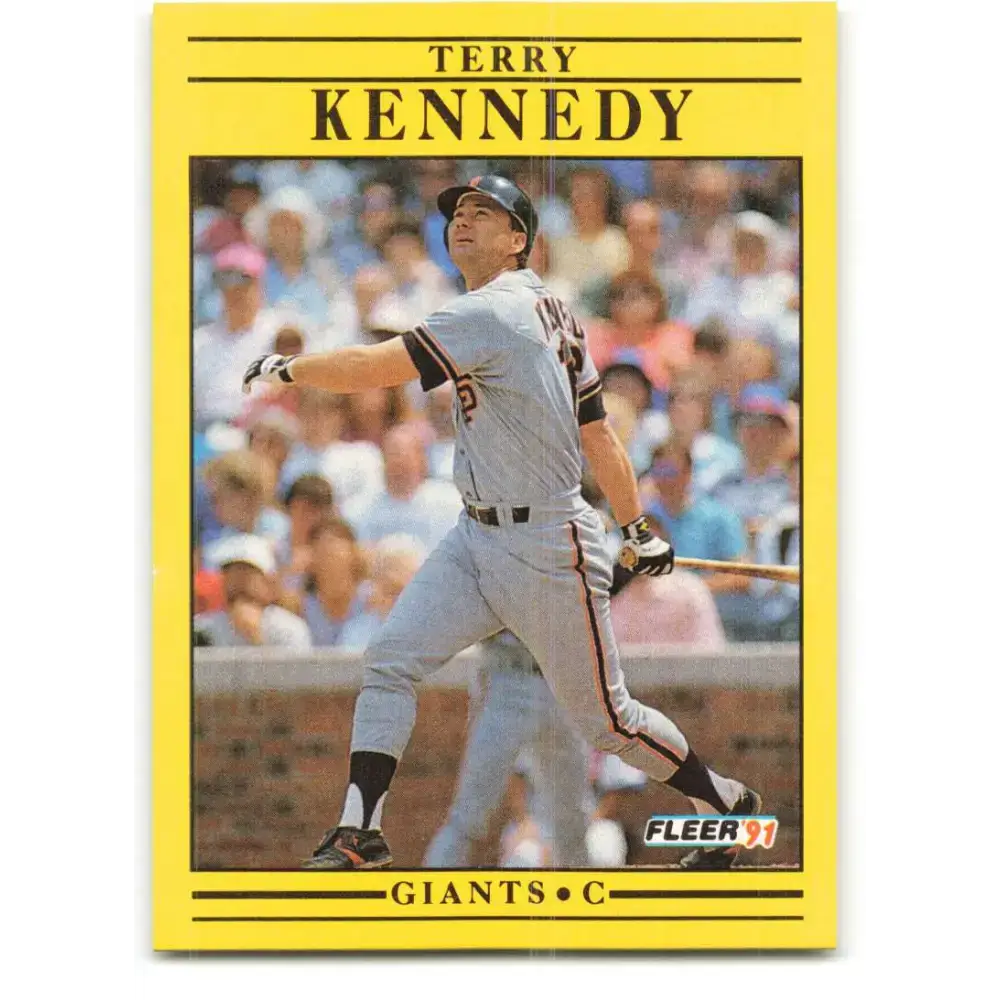 1991 Fleer #263 Terry Kennedy NM-MT San Francisco Giants Baseball Card - Baseball Card Single