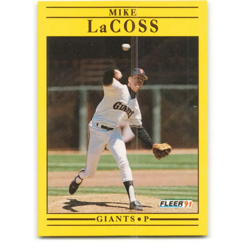 1991 Fleer #264 Mike LaCoss NM-MT San Francisco Giants Baseball Card - Baseball Card Single