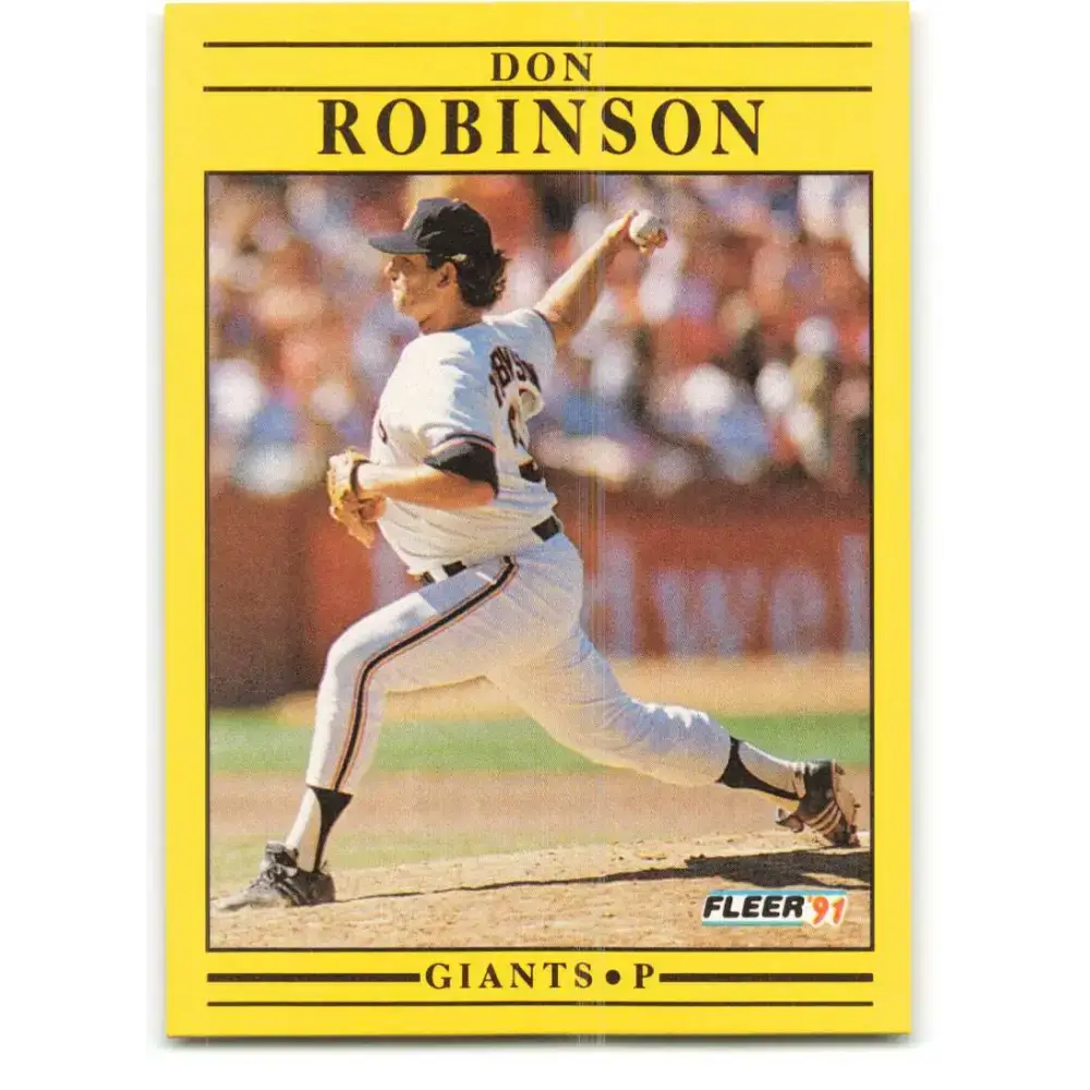 1991 Fleer #272 Don Robinson NM-MT San Francisco Giants Baseball Card - Baseball Card Single