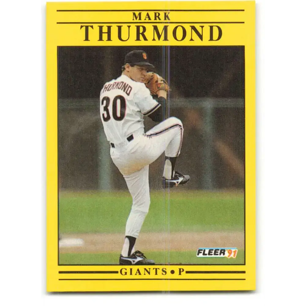 1991 Fleer #274 Mark Thurmond NM-MT San Francisco Giants Baseball Card - Baseball Card Single