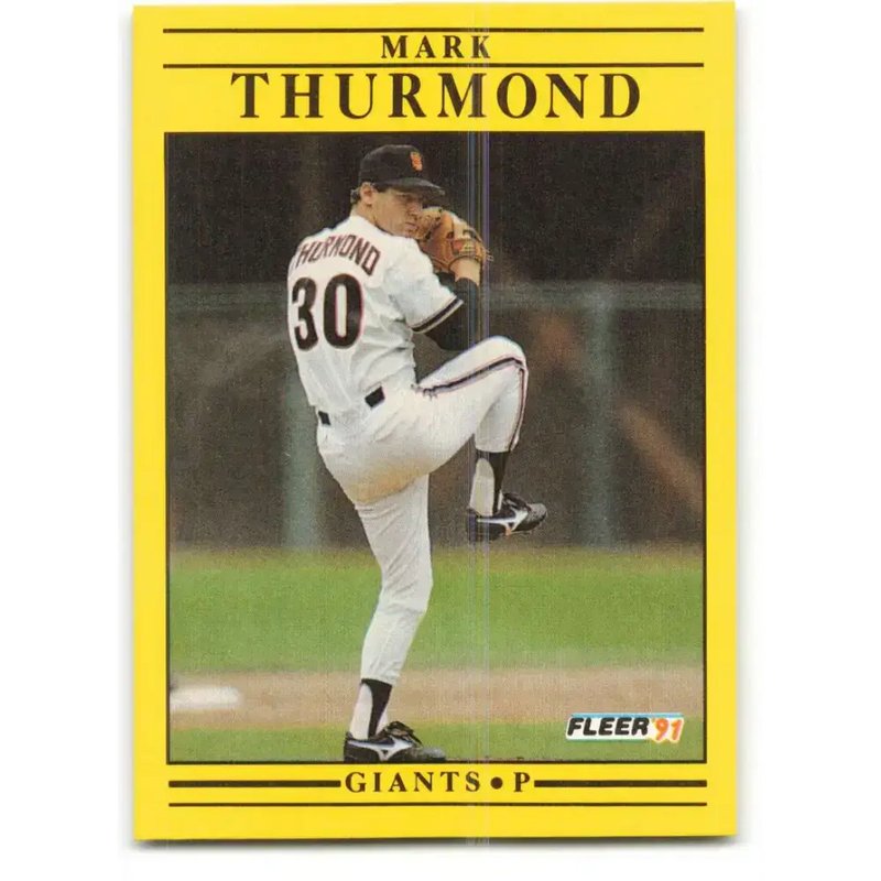 1991 Fleer #274 Mark Thurmond NM-MT San Francisco Giants Baseball Card - Baseball Card Single