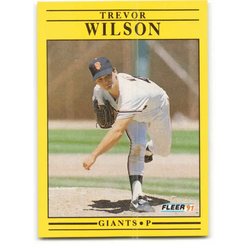 1991 Fleer #277 Trevor Wilson NM-MT San Francisco Giants Baseball Card - Baseball Card Single