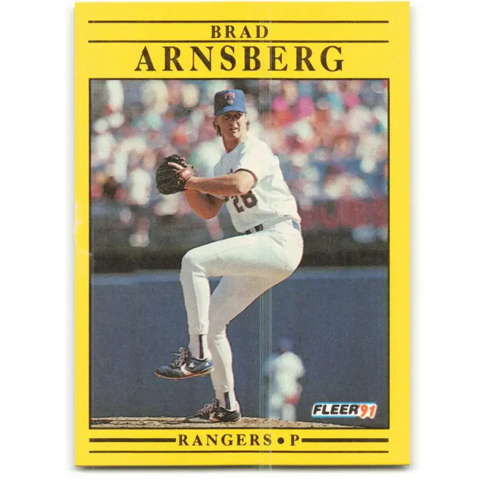 1991 Fleer #279 Brad Arnsberg NM-MT Texas Rangers Baseball Card - Baseball Card Single