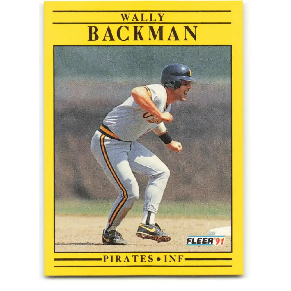 1991 Fleer #29 Wally Backman NM-MT Pittsburgh Pirates Baseball Card - Baseball Card Single
