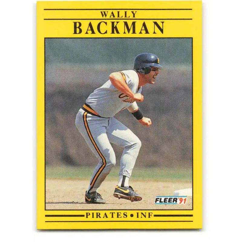 1991 Fleer #29 Wally Backman NM-MT Pittsburgh Pirates Baseball Card - Baseball Card Single