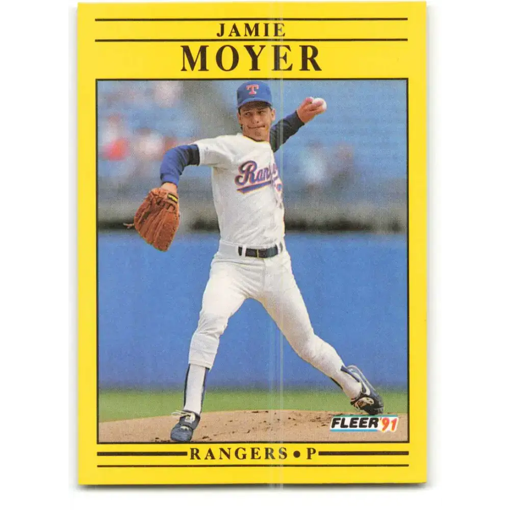 1991 Fleer #294 Jamie Moyer NM-MT Texas Rangers Baseball Card - Baseball Card Single