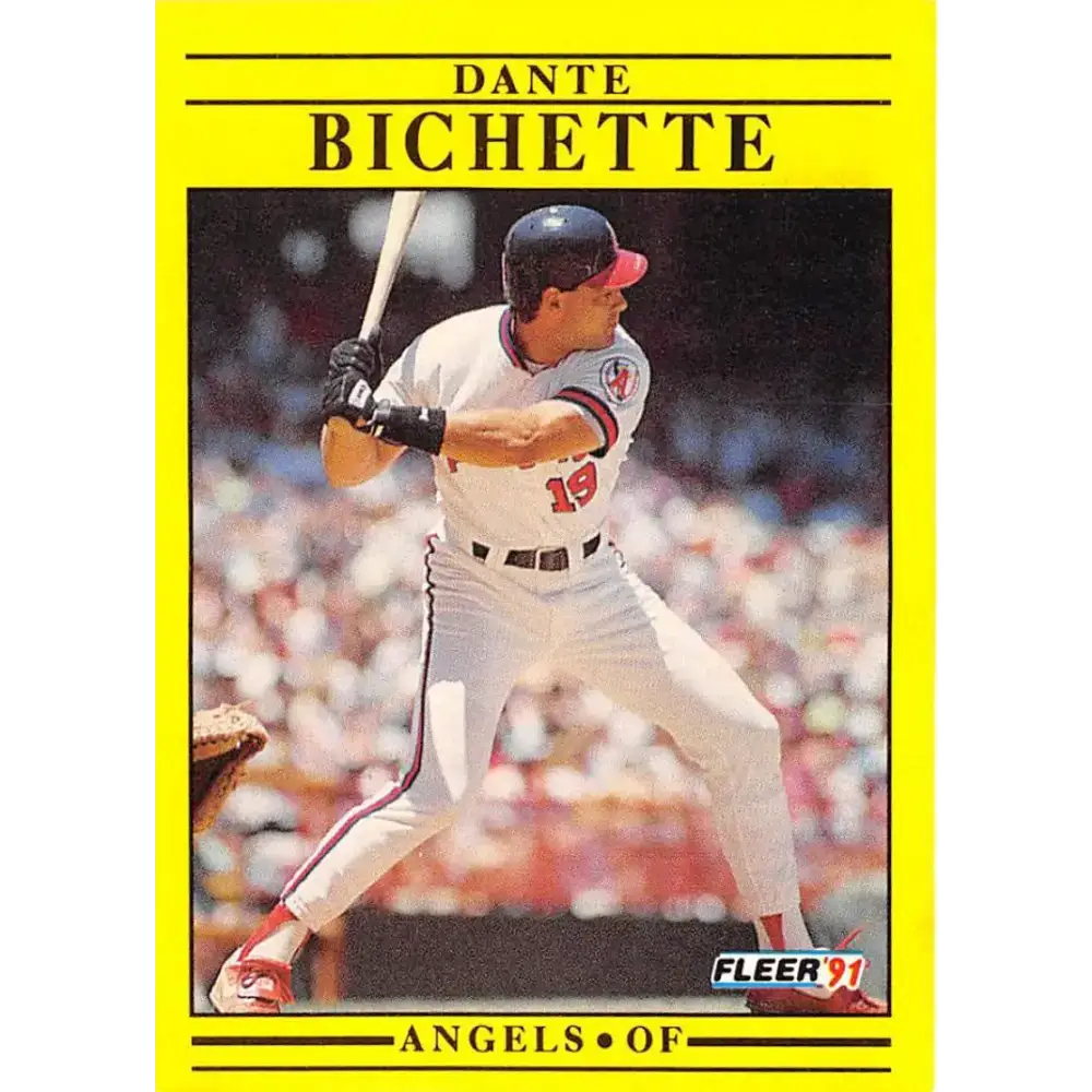 1991 Fleer #307 Dante Bichette NM-MT California Angels Baseball Card - Baseball Card Single