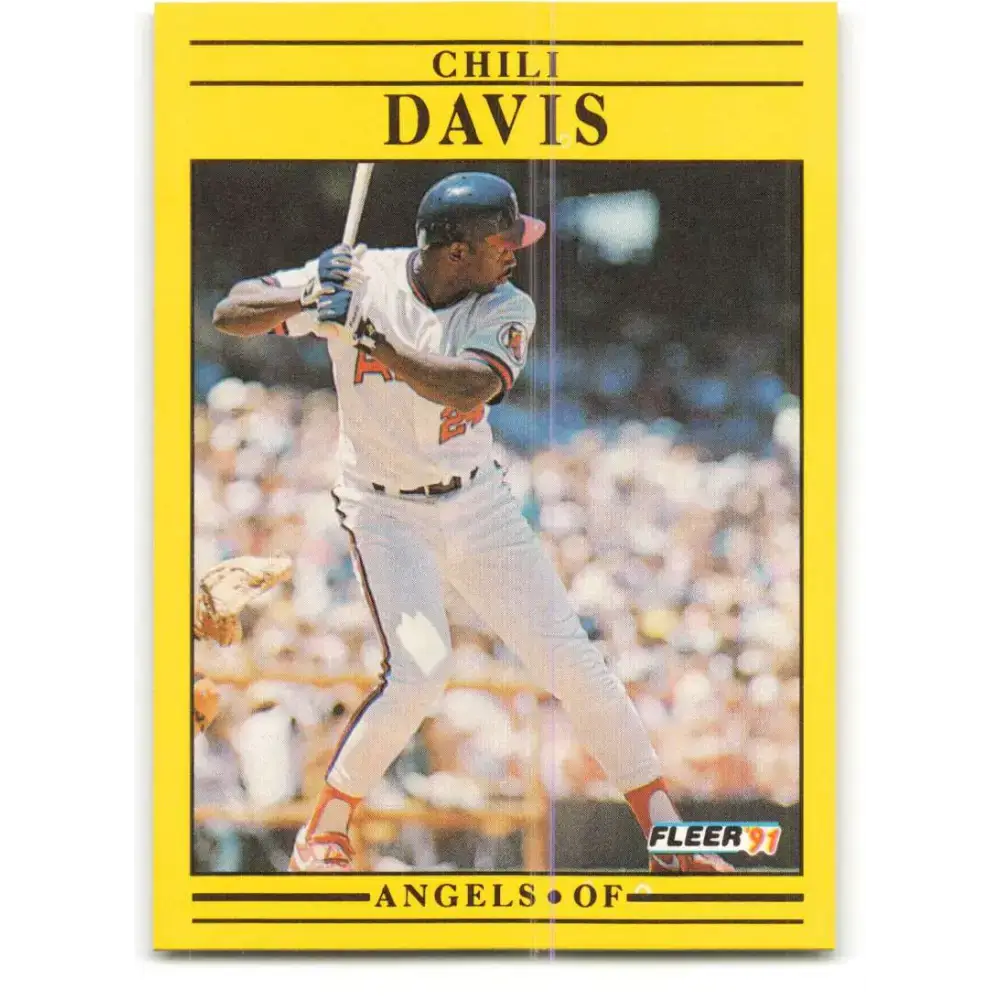 1991 Fleer #309 Chili Davis NM-MT California Angels Baseball Card